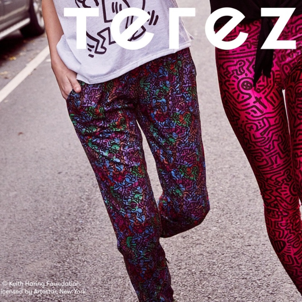 Zara Terez x Keith Haring Colorful Joggers Medium